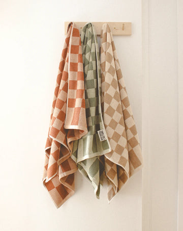 Bathhouse Check Organic Towel Set